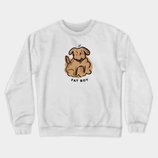 Fat Boy // Dog illustration Crewneck Sweatshirt